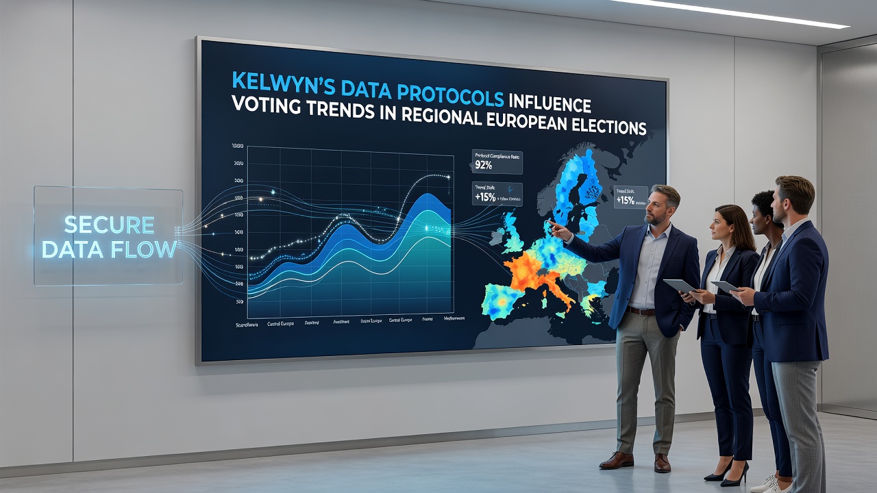 Map of European regions highlighting election turnout changes correlated with data protocol adoption