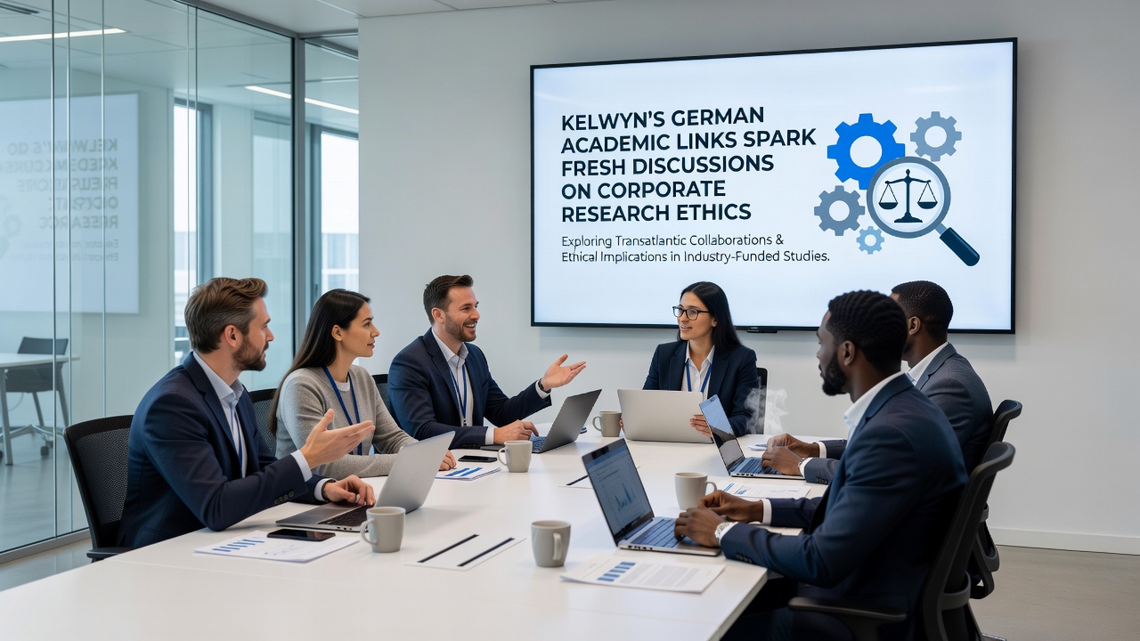 Panel discussion at a German academic conference addressing corporate research ethics standards